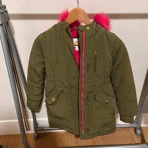 Cat & Jack Green Jacket with Pink Lining